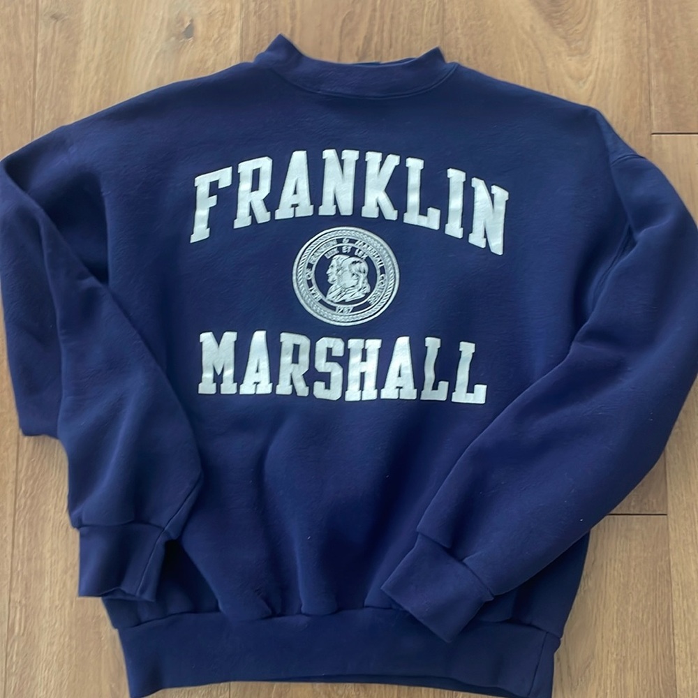 Jansport Navy Blue Sweatshirt Vintage Franklin & Marshall College